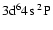 $\rm 3d^64s~^2P$