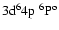 $\rm 3d^64p~^6P^o$