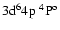 $\rm 3d^64p~^4P^o$