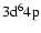 $\rm 3d^64p$
