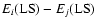 $E_i({\rm LS})-E_j({\rm LS})$
