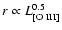 $r \propto L^{0.5}_{[\rm O~III]}$