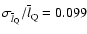 $\sigma_{\overline{l}_{\rm Q}}/{\overline{l}}_{\rm Q}=0.099$