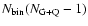 $N_{\rm bin}(N_{\rm G+Q}-1)$
