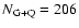 $N_{\rm G+Q}=206$