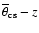 $\overline{\theta}_{\rm cs}-z$