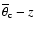$\overline{\theta}_{\rm c}-z$