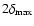 $2\delta_{\rm max}$