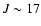 $J\sim17$