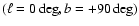 $(\ell=0\deg,b=+90\deg)$