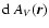 $\mbox{${\rm d}$ }A_V(\vec{r})$