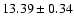 $13.39\pm0.34$