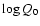 $\log Q_{0}$