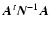 $\vec{A}^t \vec{N}^{-1} \vec{A}$