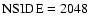 $\rm NSIDE=2048$