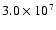 $3.0\times 10^7$
