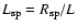 $L_{\rm sp}=R_{\rm sp}/L$