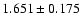 $1.651\pm0.175$