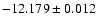 $-12.179\pm0.012$