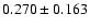 $0.270\pm0.163$