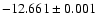 $-12.661\pm0.001$