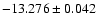 $-13.276\pm0.042$