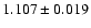 $1.107\pm0.019$