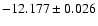 $-12.177\pm0.026$