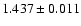 $1.437\pm0.011$