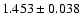 $1.453\pm0.038$