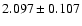 $2.097\pm0.107$