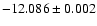 $-12.086\pm0.002$