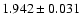 $1.942\pm0.031$