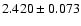 $2.420\pm0.073$