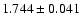 $1.744\pm0.041$