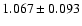 $1.067\pm0.093$