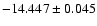 $-14.447\pm0.045$