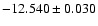 $-12.540\pm0.030$