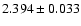 $2.394\pm0.033$