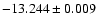 $-13.244\pm0.009$