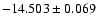 $-14.503\pm0.069$