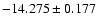 $-14.275\pm0.177$