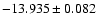 $-13.935\pm0.082$