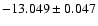 $-13.049\pm0.047$