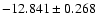 $-12.841\pm0.268$