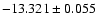 $-13.321\pm0.055$
