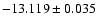 $-13.119\pm0.035$