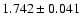 $1.742\pm0.041$