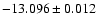 $-13.096\pm0.012$