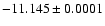 $-11.145\pm0.0001$